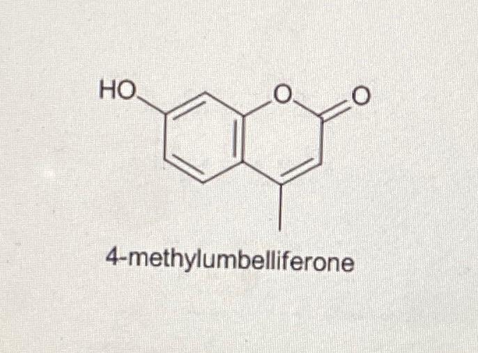Solved 4-methylumbelliferone 5. a) Relative to the | Chegg.com