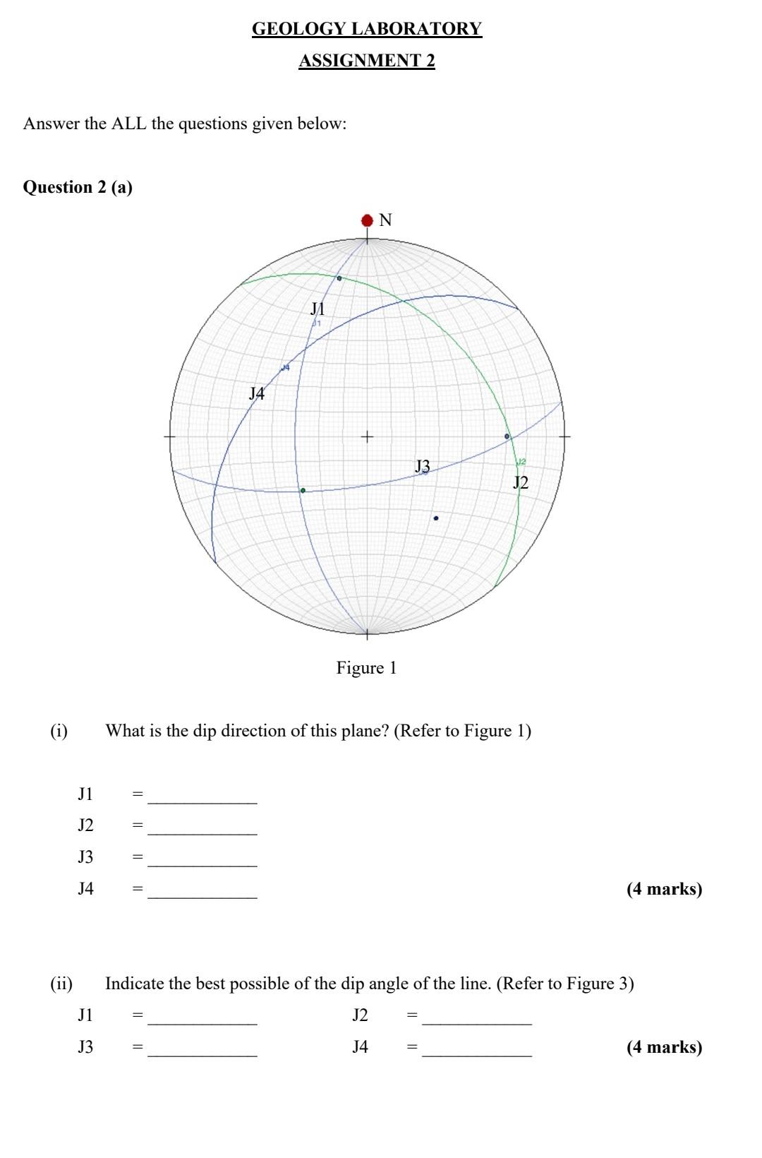 Solved GEOLOGY LABORATORY ASSIGNMENT 2 Answer the ALL the | Chegg.com