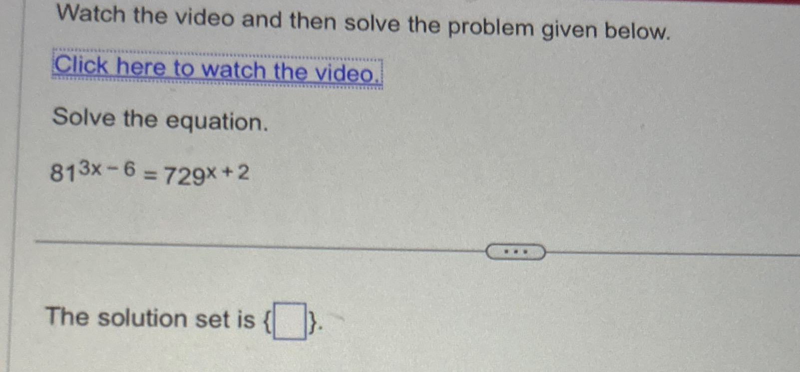 Solved Watch the video and then solve the problem given | Chegg.com