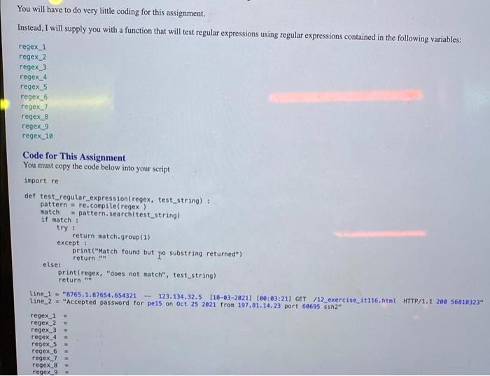 Solved You will have to do very little coding for this | Chegg.com
