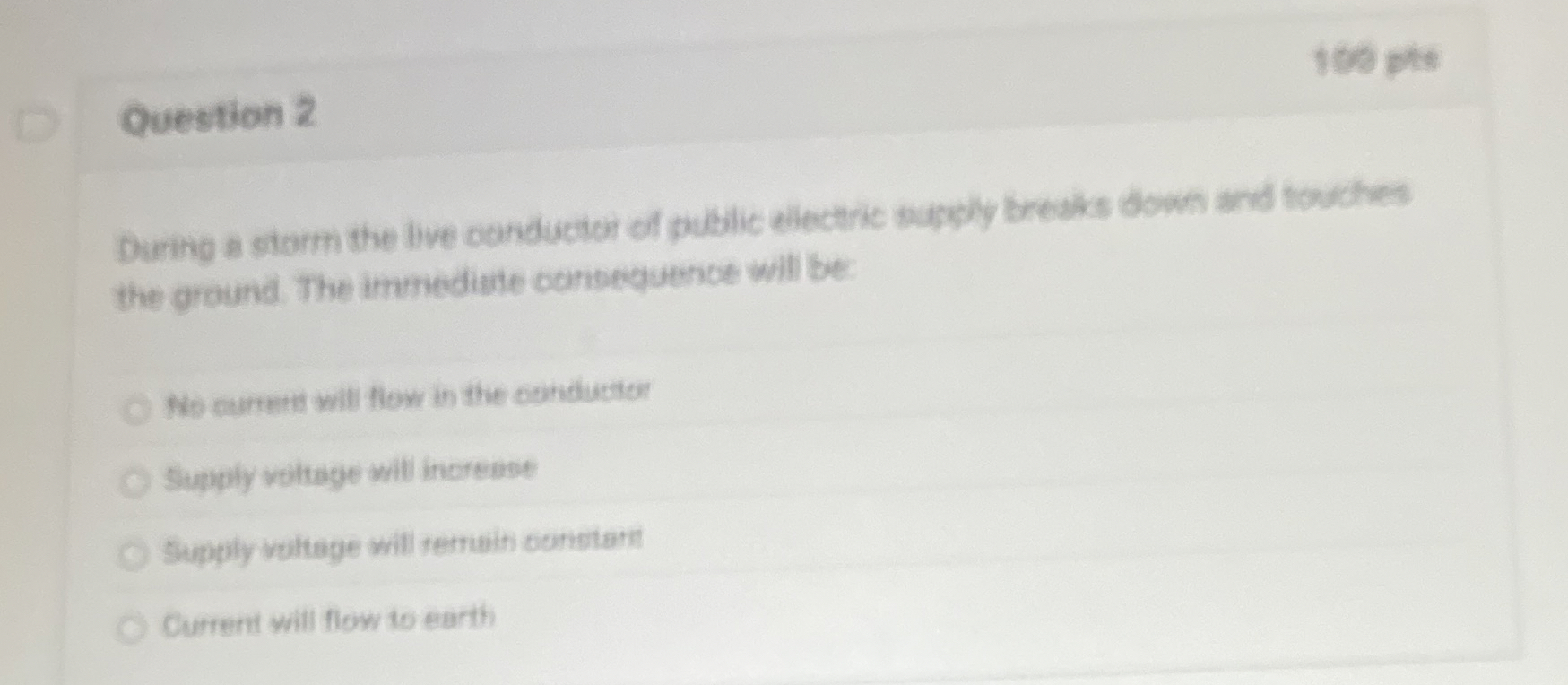 Solved Question 2During s storm the live canductor of public | Chegg.com