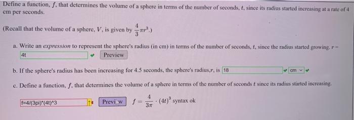 solved-define-a-function-s-that-determines-the-volume-of-a-chegg