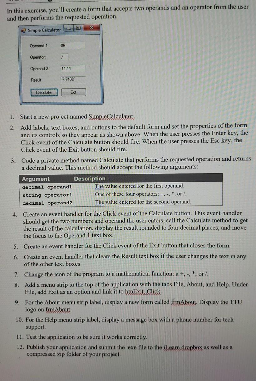 Solved In this exercise, you'll create a form that accepts | Chegg.com