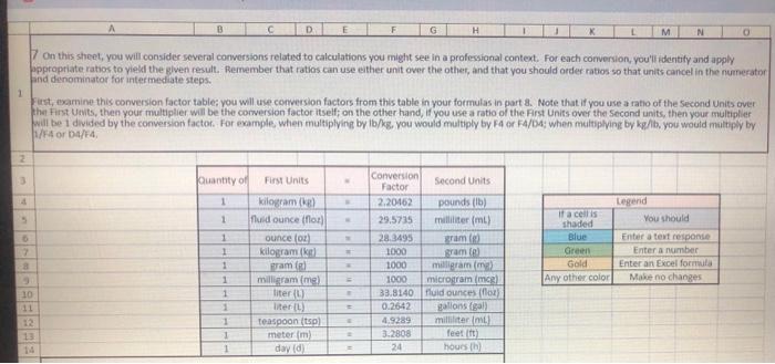 Solved 7 On this sheet, you will consider several | Chegg.com