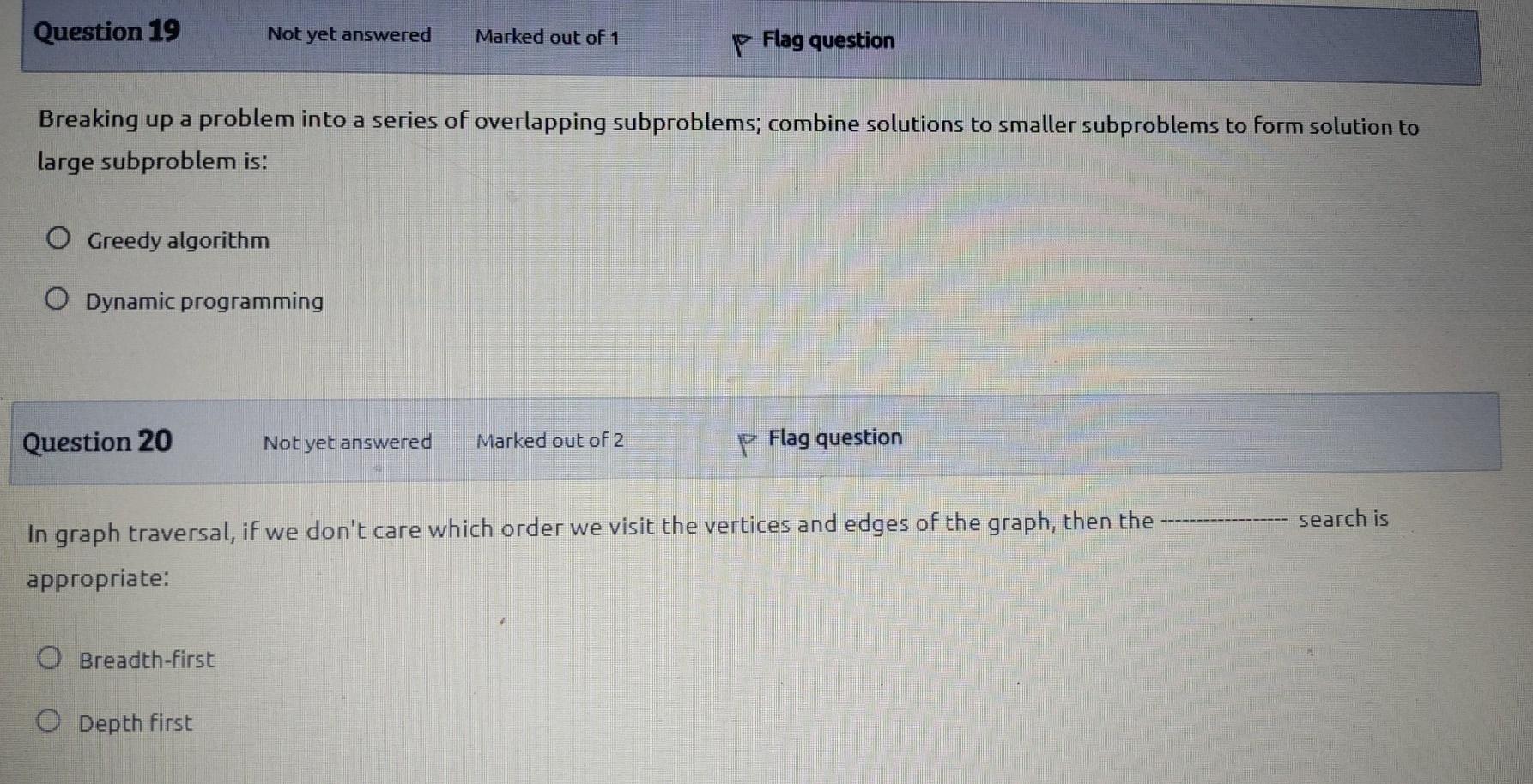 Solved Question 11 Not yet answered Marked out of 1 P Flag | Chegg.com