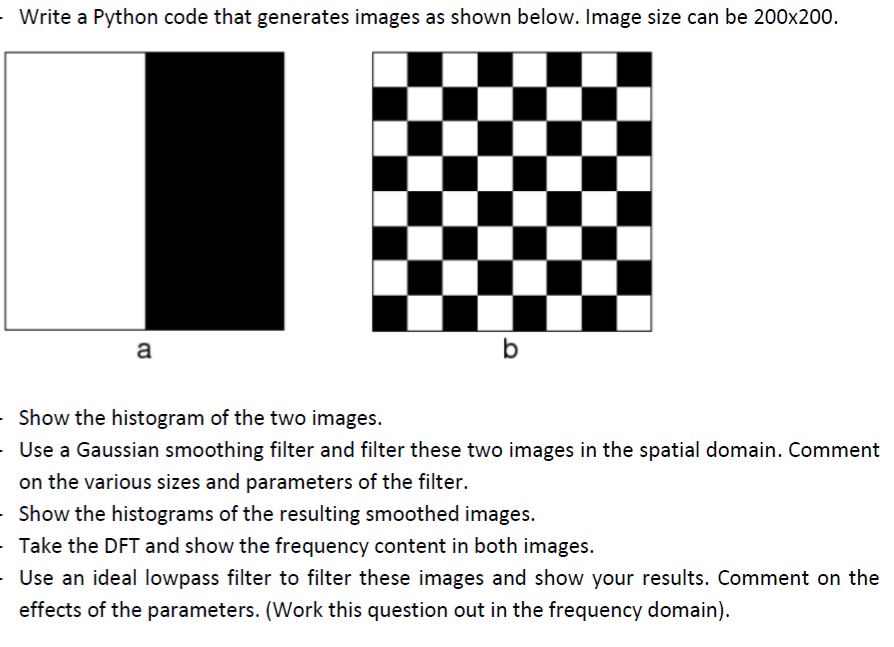 Solved Write a Python code that generates images as shown | Chegg.com