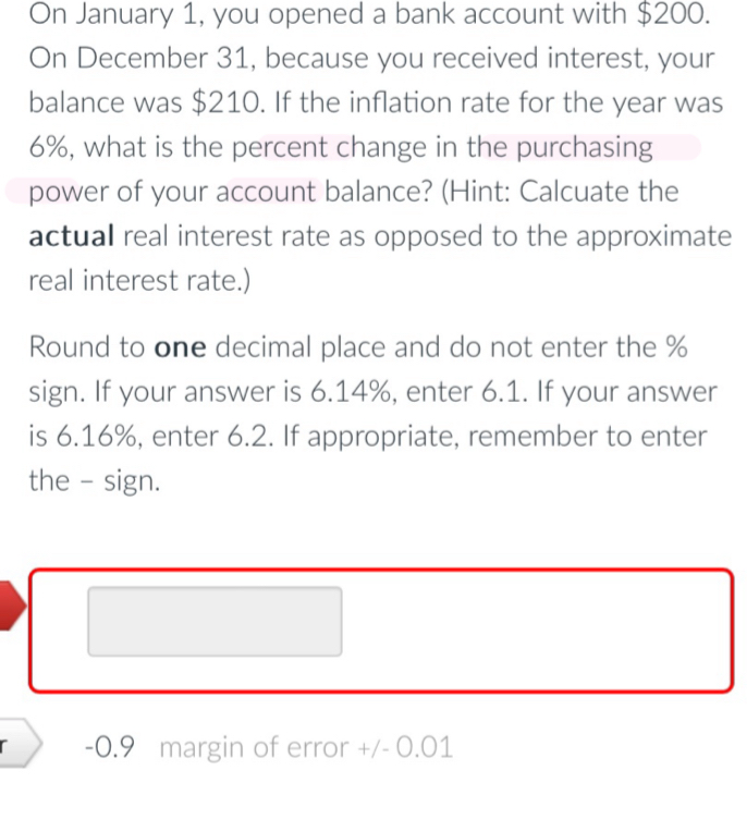 Solved N January 1, ﻿you Opened A Bank Account With $200. | Chegg.com