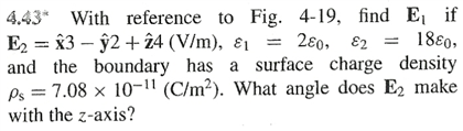 Solved With reference to Fig. 4-19, find E1 if E2 = x 3 - y | Chegg.com