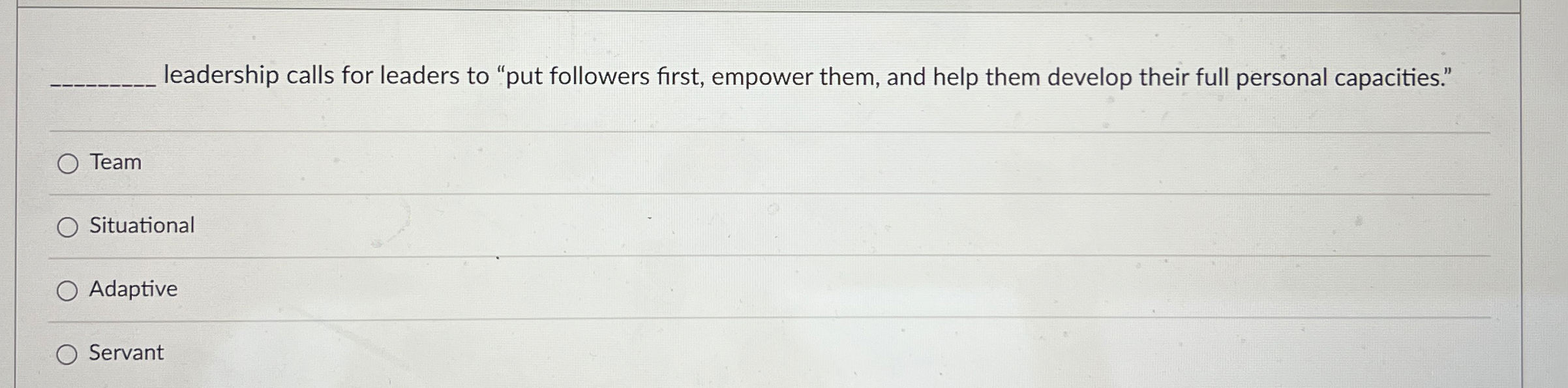 Solved leadership calls for leaders to 