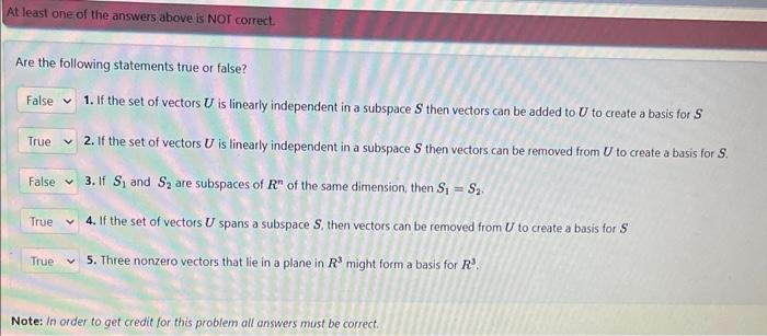 Solved Are the following statements true or false? 1. If the | Chegg.com