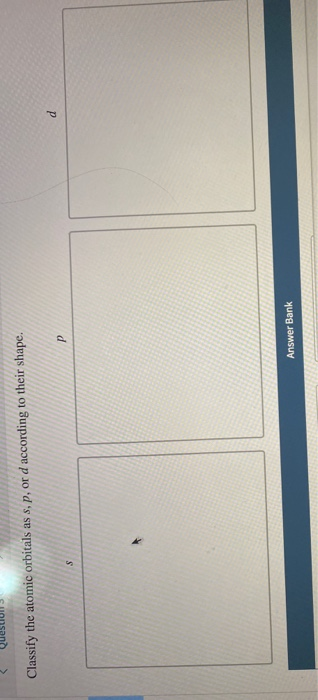 classify these atomic orbitals