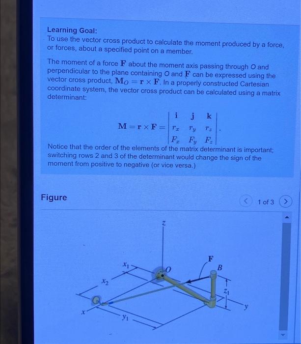 Solved Learning Goal: To Use The Vector Cross Product To | Chegg.com