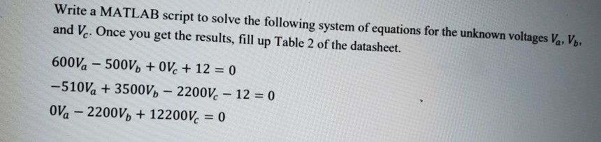 Solved Do not perform calculations in MATLAB command | Chegg.com