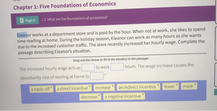 Solved Chapter 1: Five Foundations Of Economics @ Page 9 | Chegg.com