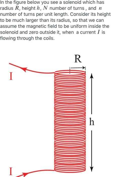 Solved In the figure below you see a solenoid which has | Chegg.com