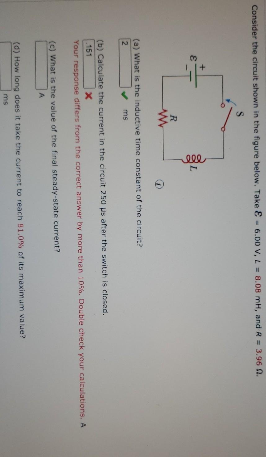 Solved Consider The Circuit Shown In The Figure Below. Take | Chegg.com