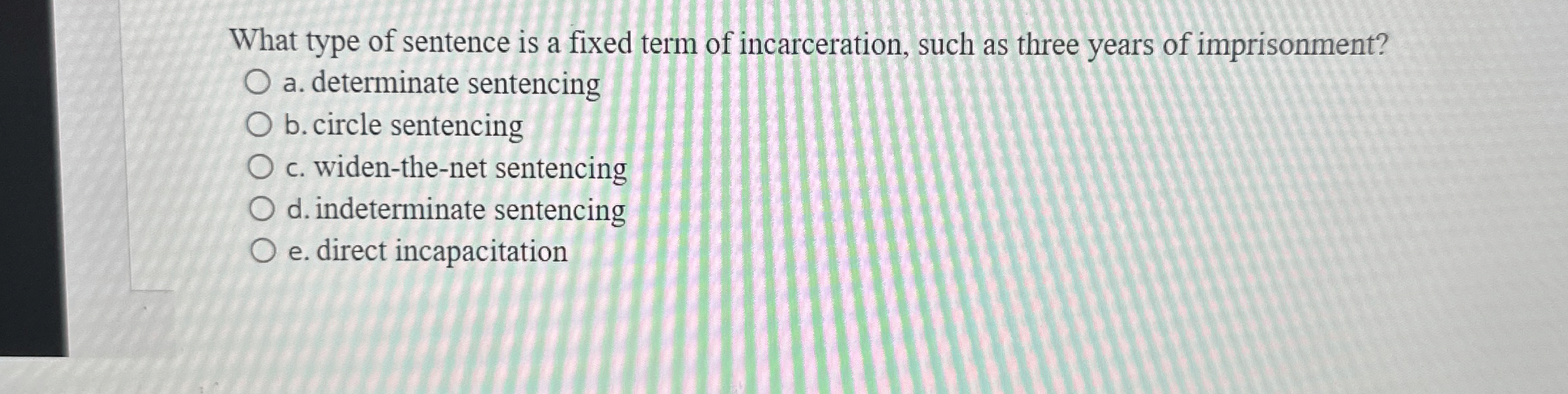 Solved What type of sentence is a fixed term of | Chegg.com