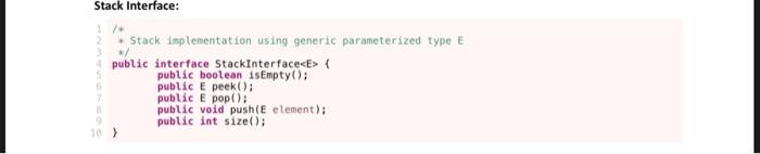 Solved public class Stack { private int maxStack; private | Chegg.com