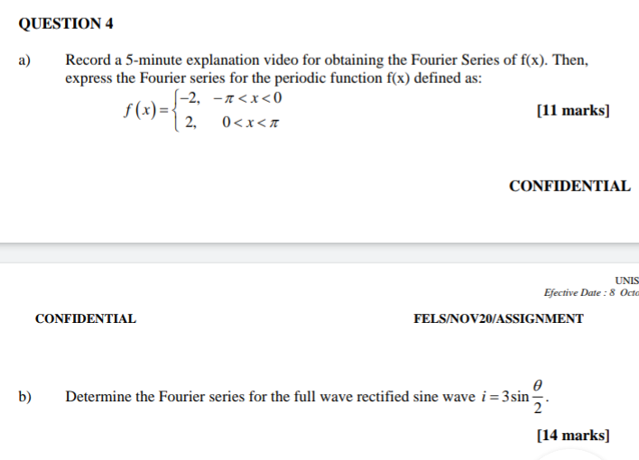 Sine Line Xxx Vido - Solved QUESTION 4 a) Record a 5-minute explanation video for | Chegg.com