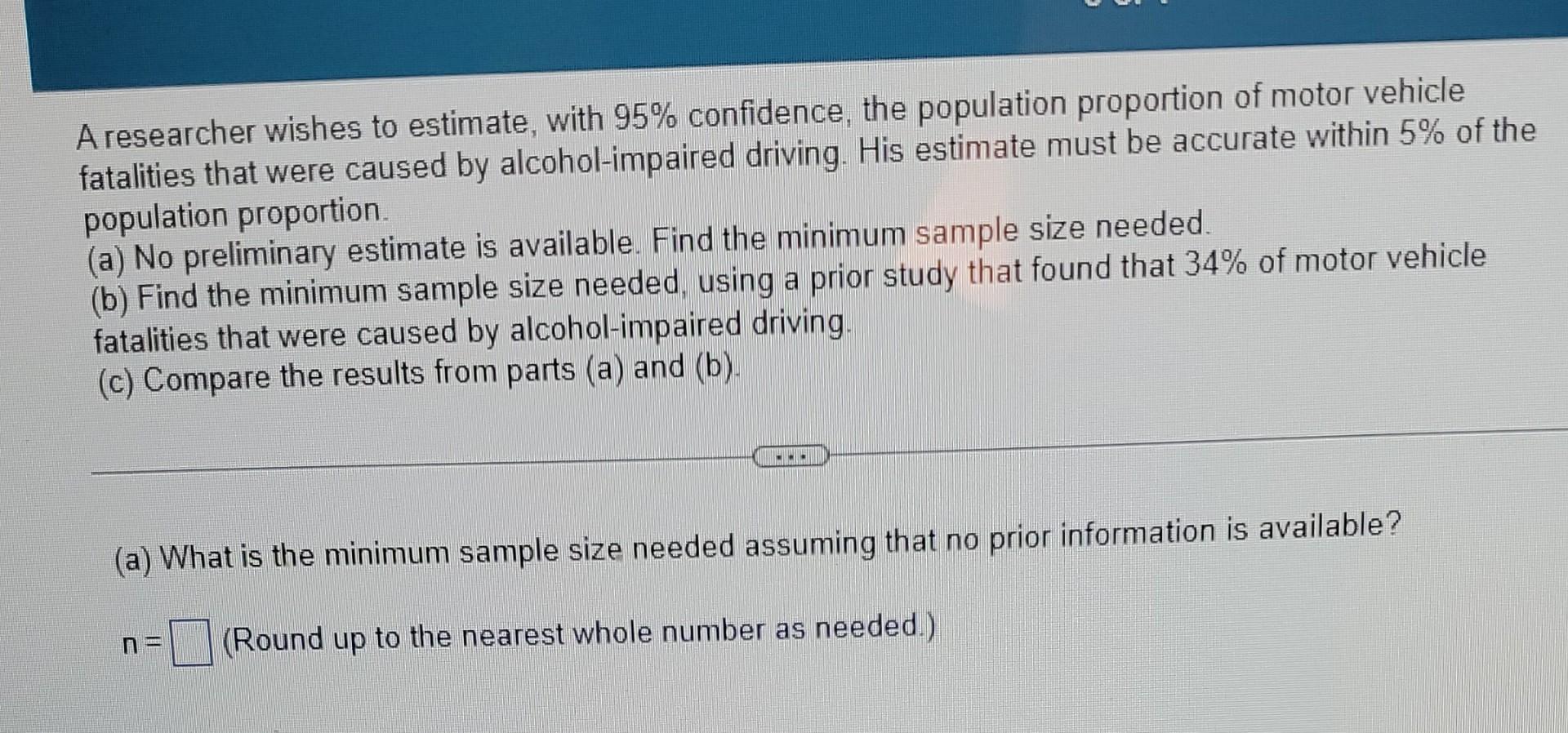 Solved A Researcher Wishes To Estimate, With 95% Confidence, | Chegg.com