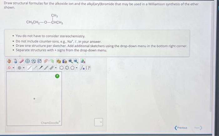 Solved Draw structural formulas for the alkoxide ion and the | Chegg.com