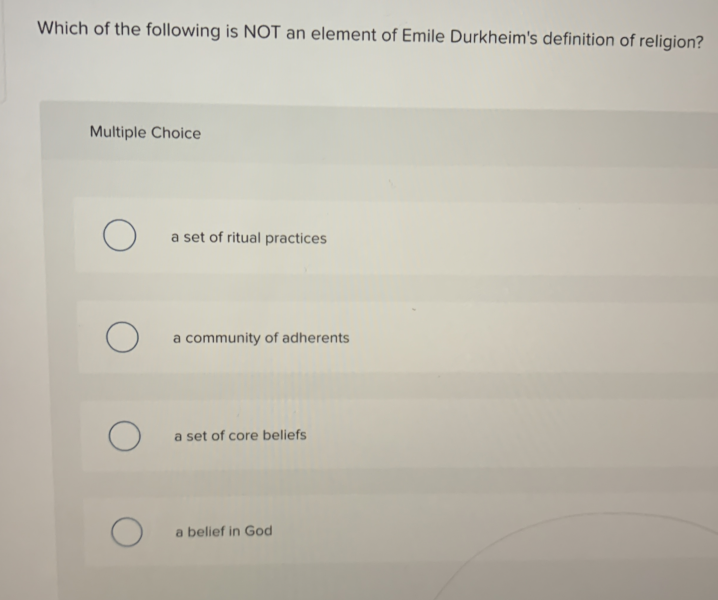 Solved Which of the following is NOT an element of Emile | Chegg.com