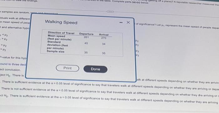 Solved iduals walk at difforent e mean speed of poop Walking | Chegg.com