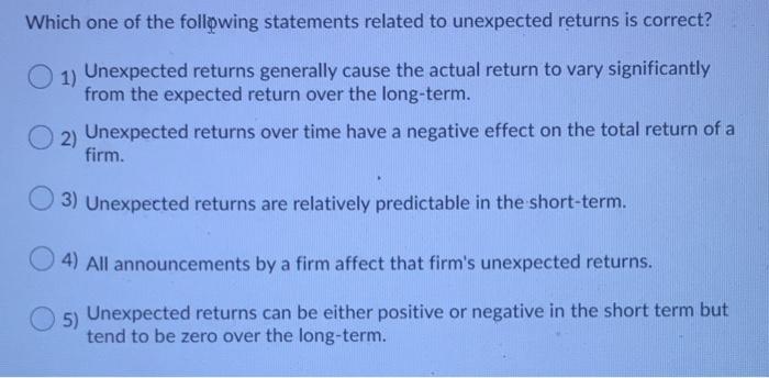 Solved Which one of the following statements related to | Chegg.com