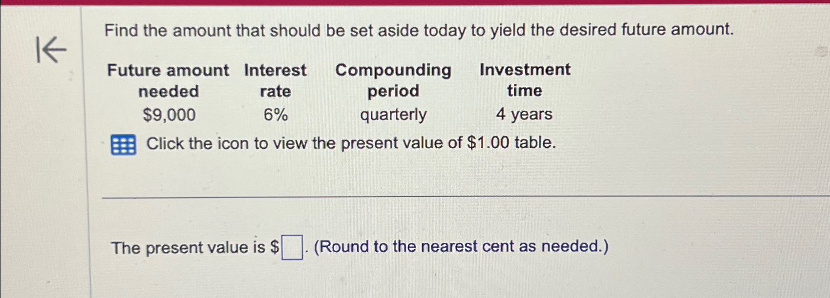Solved Find the amount that should be set aside today to | Chegg.com