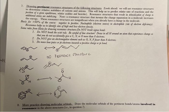 8 More practice drawing molecular orbitals Draw the Chegg com