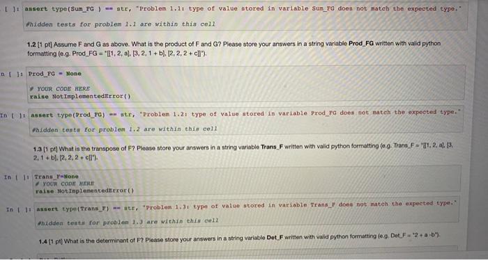 Solved Week 2: Linear Algebra In this assignment, you will | Chegg.com