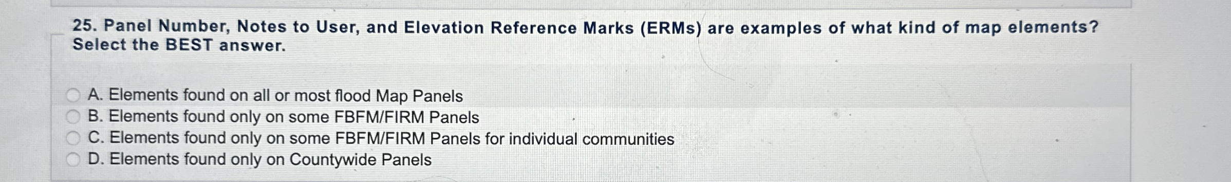Solved Panel Number, Notes to User, and Elevation Reference | Chegg.com