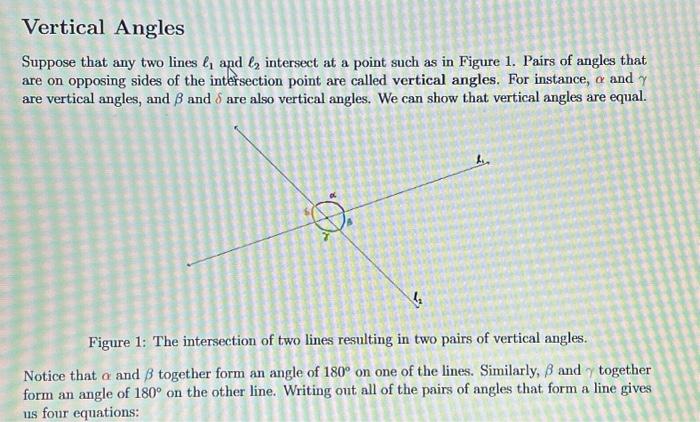 Solved Suppose that any two lines ℓ1 and ℓ2 intersect at a | Chegg.com