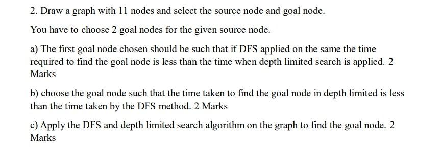 Solved 2. Draw a graph with 11 nodes and select the source | Chegg.com