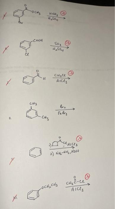 Solved Reactions. Complete each of the following reactions | Chegg.com