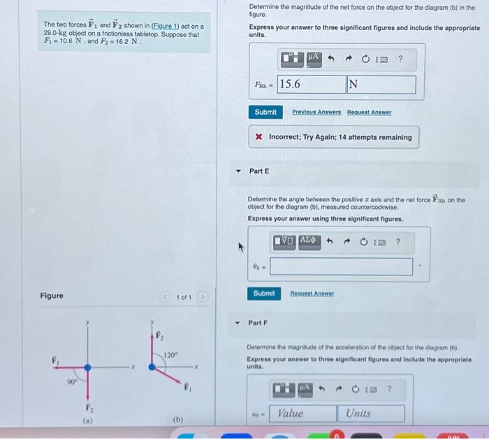 Solved Determine The Magnitude Of The Net Force On The | Chegg.com