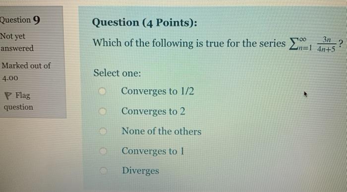 Solved Question 6 Not yet answered Question (4 Points): 6 + | Chegg.com