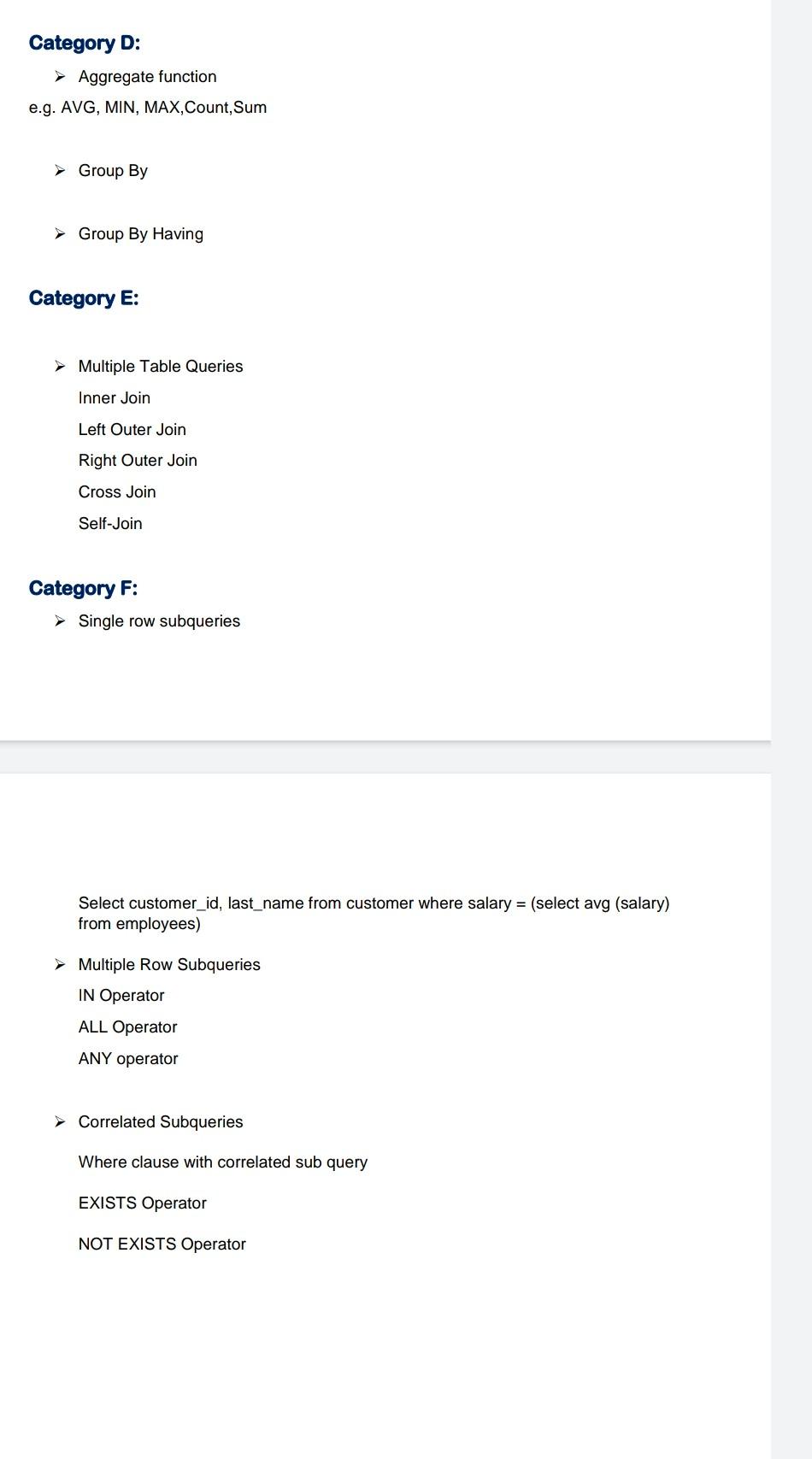 Solved Create the database of your project using Oracle | Chegg.com