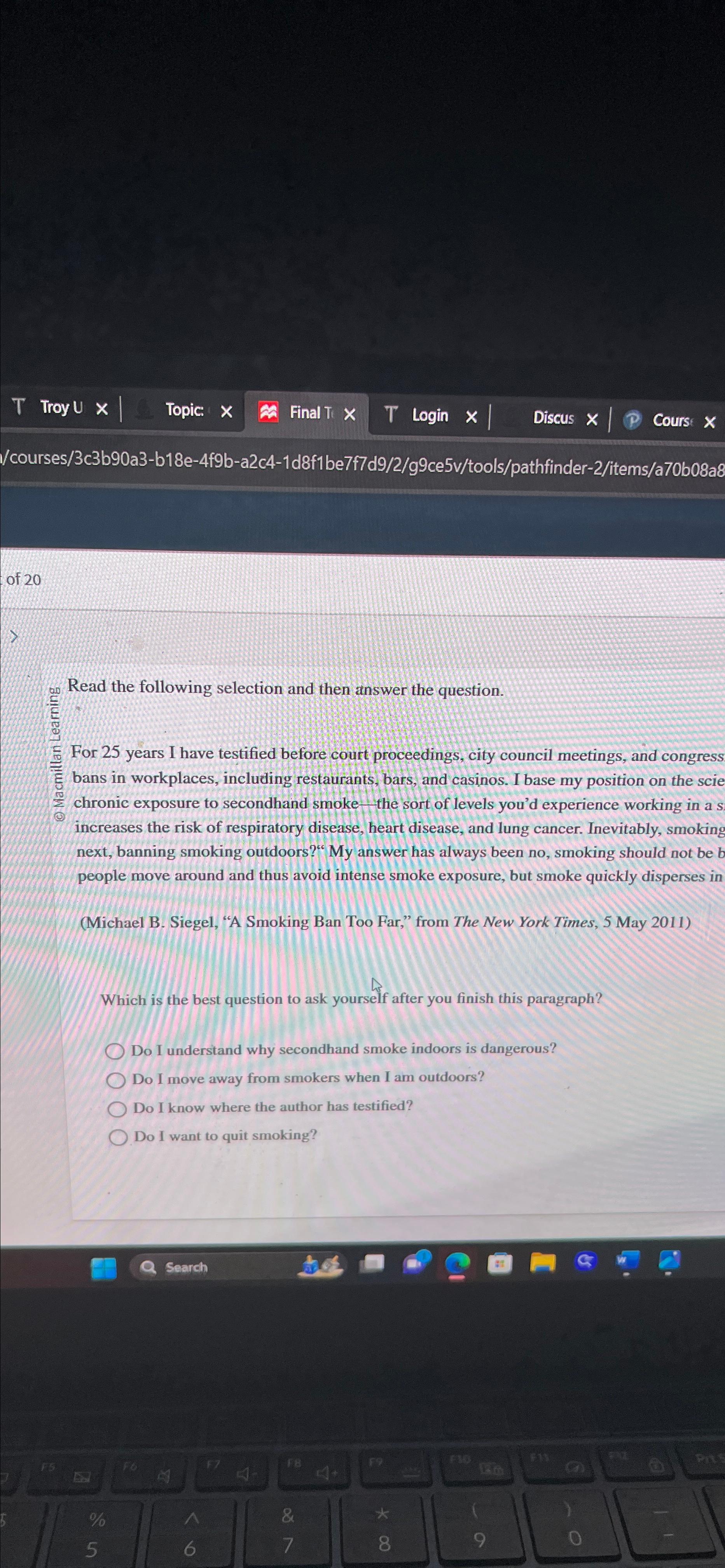 Solved Read the following selection and then answer the | Chegg.com
