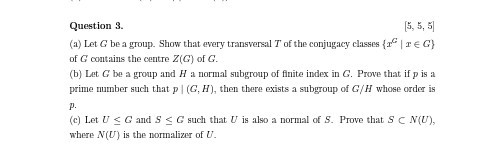 Solved Question 3 5 5 5 A Let G Be A Group Show That Chegg Com