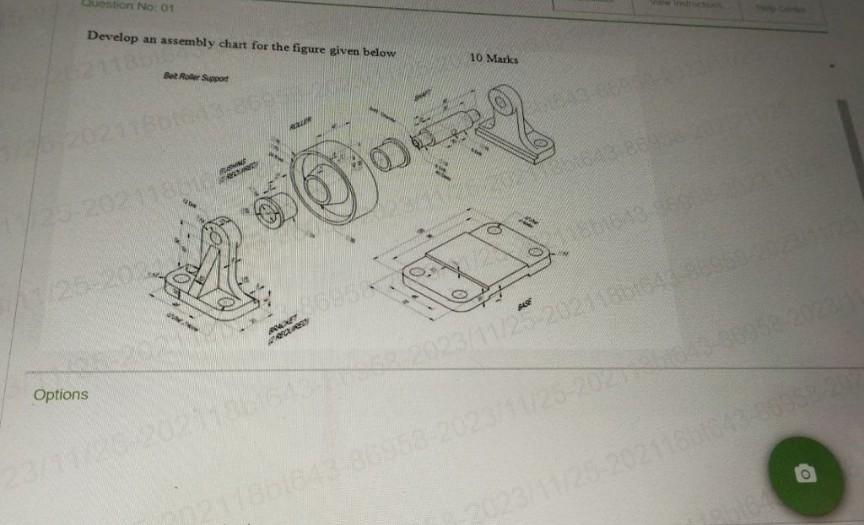 Solved Develop an assembly chart for the figure given below | Chegg.com