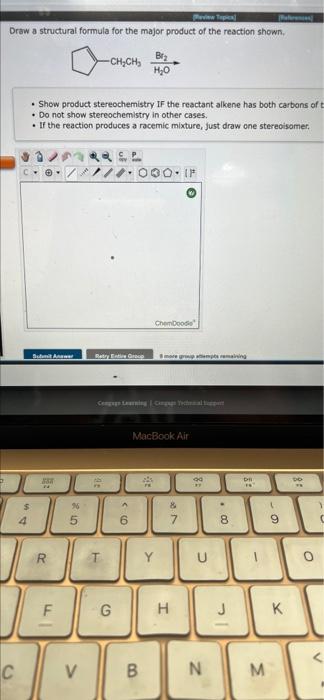 Solved Draw a structural formula for the major product of | Chegg.com