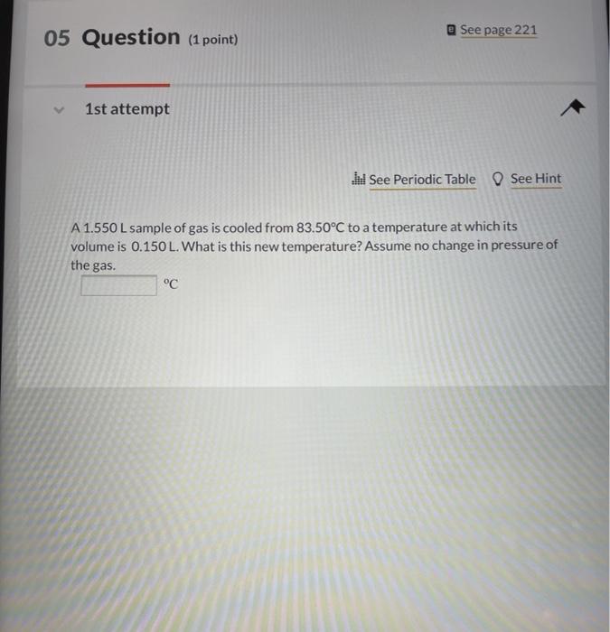Solved See page 221 05 Question (1 point) 1st attempt M See | Chegg.com
