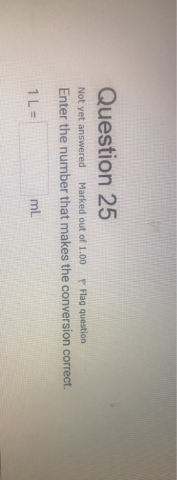 Solved Question 25 Not yet answered Marked out of 1.00 P | Chegg.com