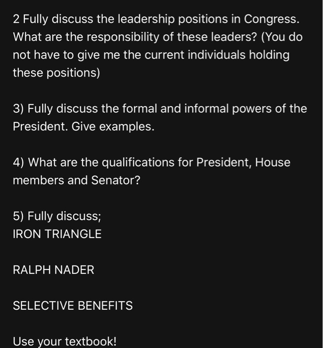 2-fully-discuss-the-leadership-positions-in-congress-chegg