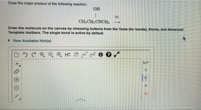 Solved Draw the major product of the following reaction: OH | Chegg.com
