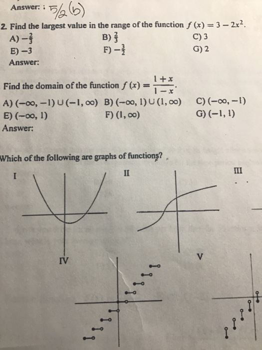 Solved Answer:: 525) 2. Find the largest value in the range | Chegg.com