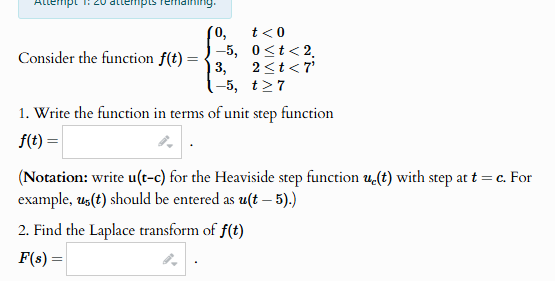Solved Consider the function | Chegg.com