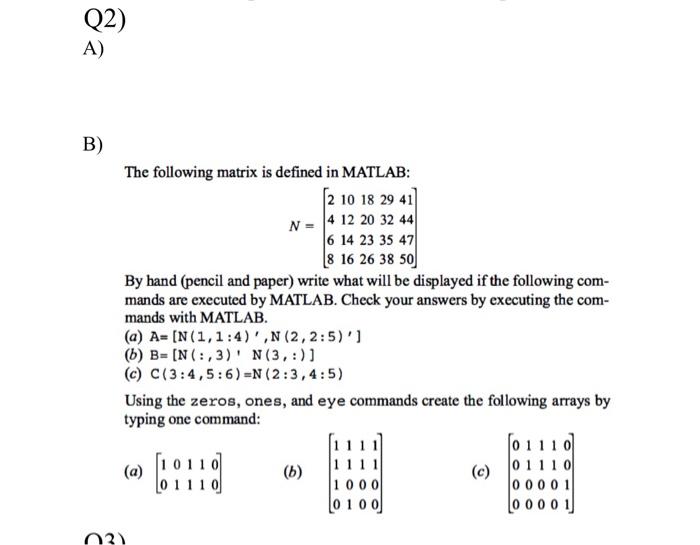 Solved Hello, can you solve the question on the matlab | Chegg.com