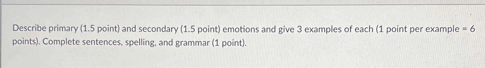 Solved Describe primary (1.5 ﻿point) ﻿and secondary (1.5 | Chegg.com